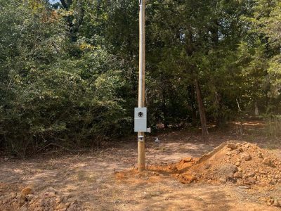 Residential Electrical Meter Line Installation